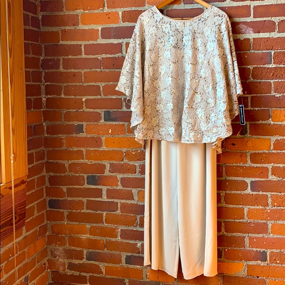 NWT Jessica Howard 3-Piece Shimmery Pant Outfit